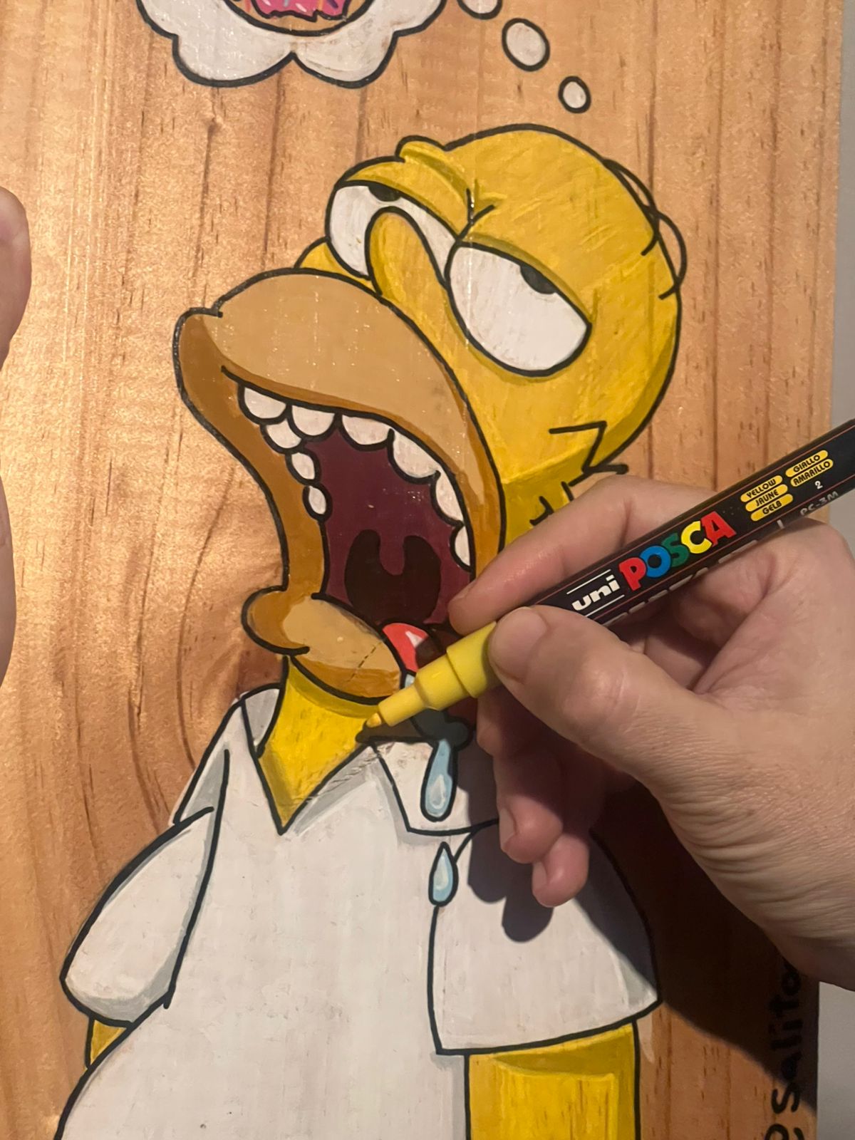 Homero pintado con POSCA — Salitoons